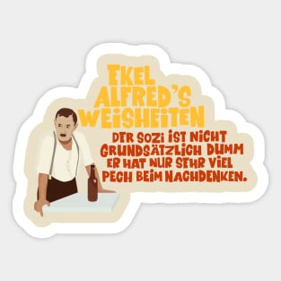 Alfred Tetzlaff - Ekel Alfred - Ein Herz und eine Seele Sticker